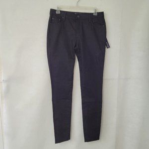 Earnest Sewn Jean Womens 28 Natasha Mid Rise Skinny Jean Raw Black New2C01061